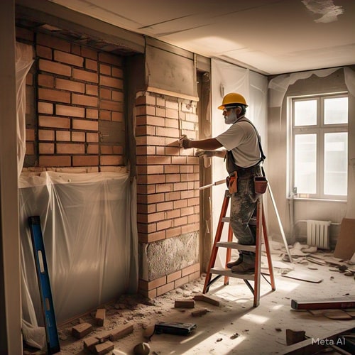 albañiles para remodelar un departamento
